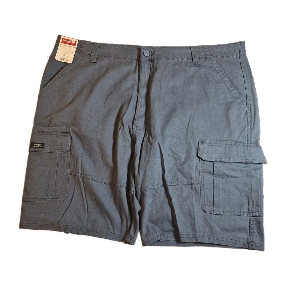 Wrangler Men's Relaxed Fit Cargo Shorts Size 42 Blue Gray